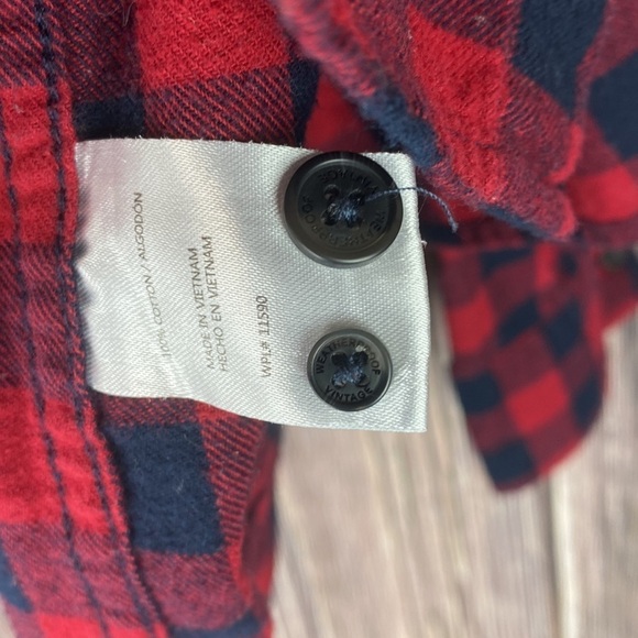 Red & Black Plaid Flannel Shirt - Picture 6 of 8